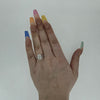IGI 3.02ct D/VS1 Radiant Cut LAB Diamond Solitaire set in Platinum with Diamond Shoulders - Montpellier Jewellers