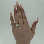 IGI 3.01ct D/VS1 Emerald Cut LAB Diamond Ring with Trapezoid Side Stones Set in Platinum - Montpellier Jewellers