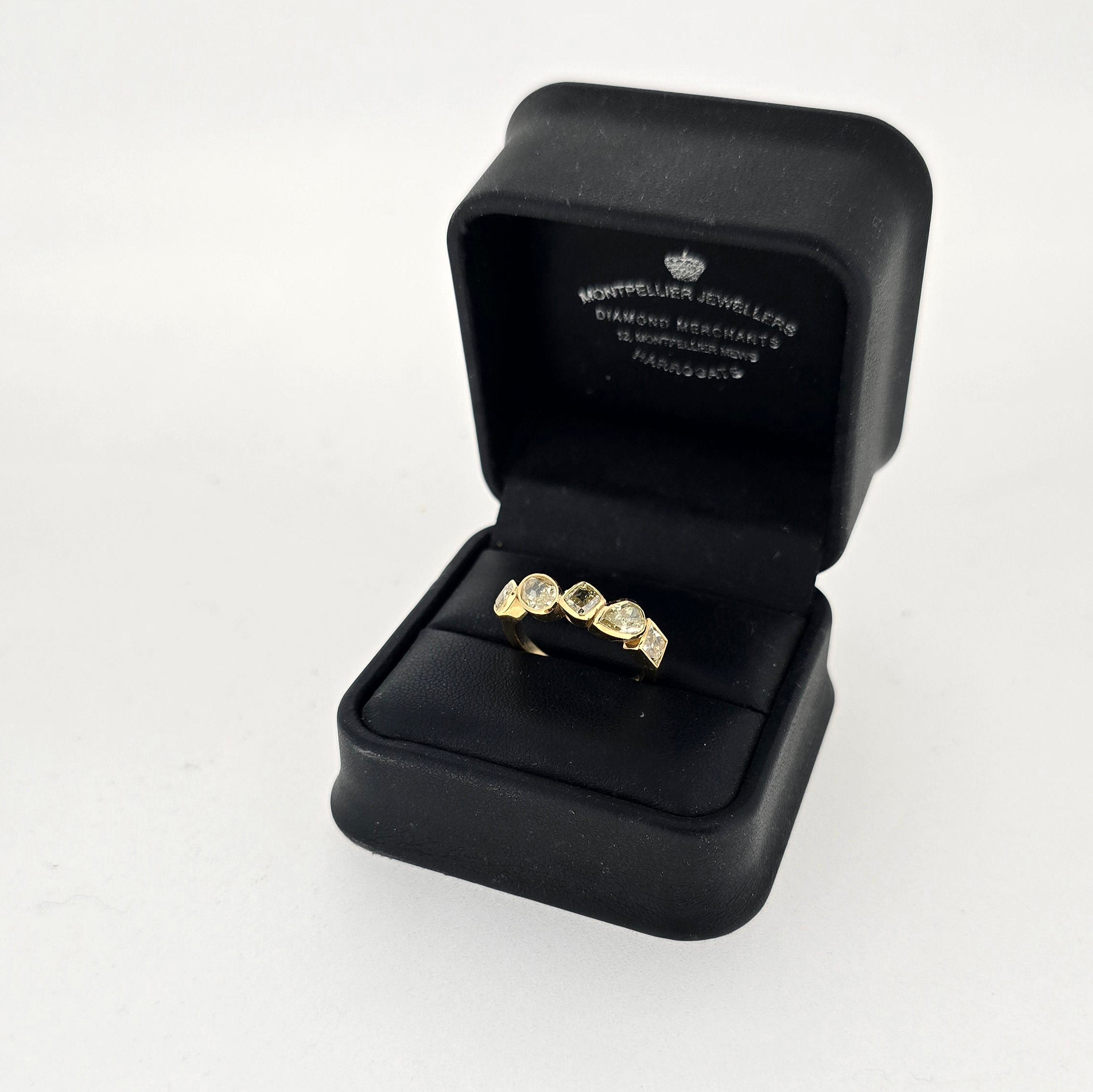 2.20ct Natural Fancy Yellow Diamond Ring Set in 18ct Yellow Gold - Montpellier Jewellers