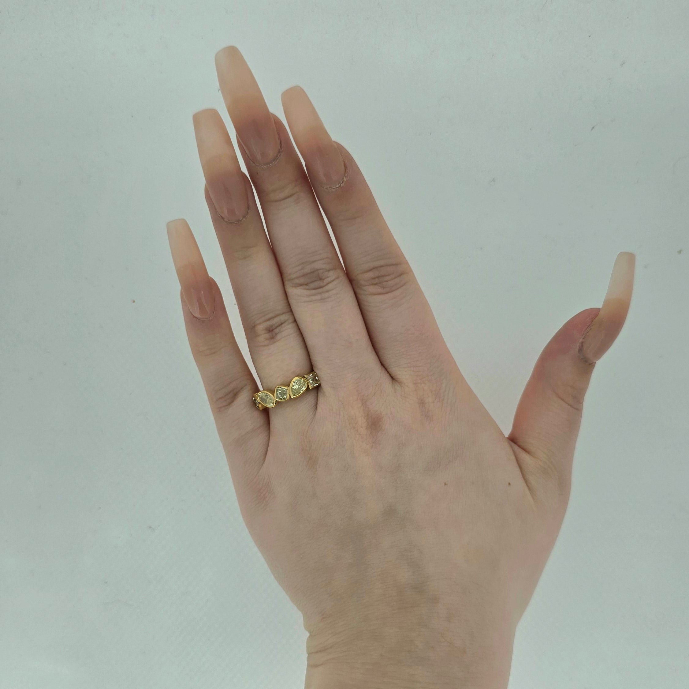 2.20ct Natural Fancy Yellow Diamond Ring Set in 18ct Yellow Gold - Montpellier Jewellers