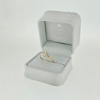 IGI 2.50ct D/VS2 Oval Cut LAB Diamond Ring with Trefoil Diamond Shoulders Set in 18ct Yellow Gold
