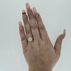 IGI 2.50ct D/VS2 Oval Cut LAB Diamond Ring with Trefoil Diamond Shoulders Set in 18ct Yellow Gold