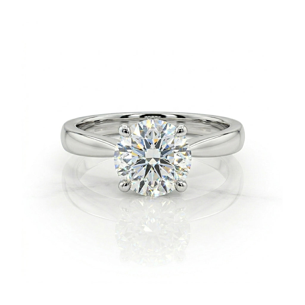 IGI 2.01ct D/VVS2 LAB Diamond Solitaire Set In Platinum - Montpellier Jewellers