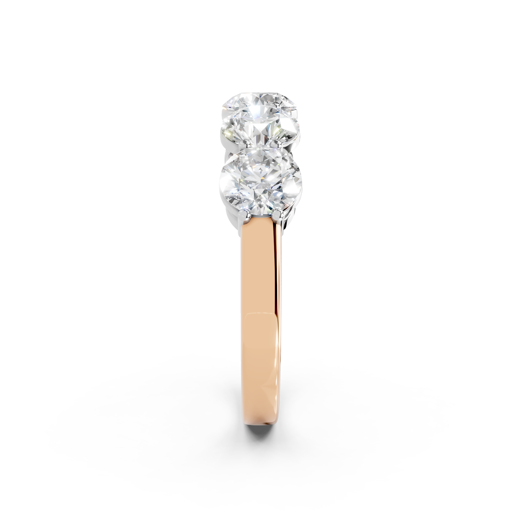 2.00ct Lab Grown 5 Stone Round Diamond Ring Platinum or 18ct Gold - The Montpellier Classic 5 Stone Ring