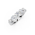 2.00ct Lab Grown 5 Stone Round Diamond Ring Platinum or 18ct Gold - The Montpellier Classic 5 Stone Ring