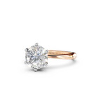 IGI 2.00ct Lab Grown Diamond Solitaire Engagement Ring - The Montpellier Classic 6 Claw