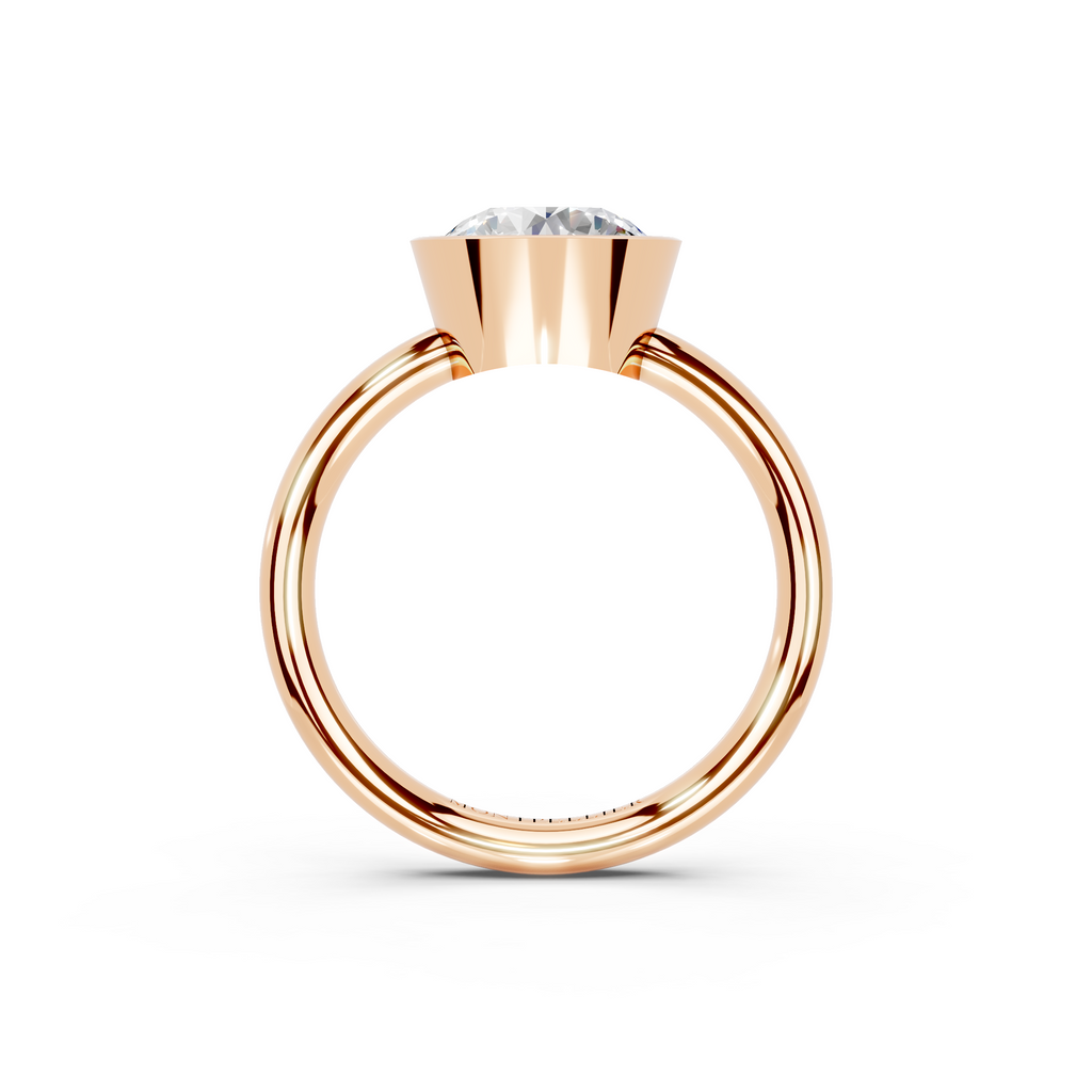 IGI 2.00ct Lab Grown Round Bezel Set Diamond Solitaire Engagement Ring Platinum or 18ct Gold