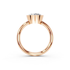 IGI 2.00ct Lab Grown Round Bezel Set Diamond Solitaire Engagement Ring Platinum or 18ct Gold