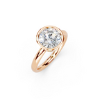 IGI 2.00ct Lab Grown Round Bezel Set Diamond Solitaire Engagement Ring Platinum or 18ct Gold