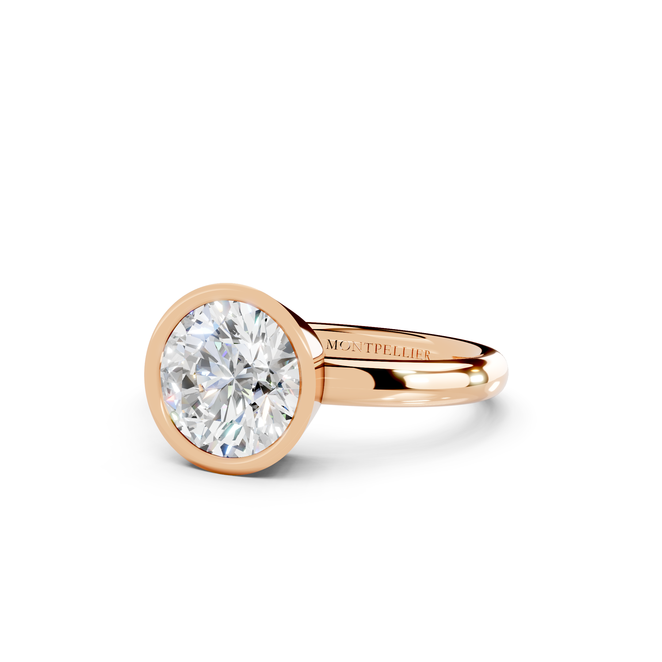 IGI 2.00ct Lab Grown Round Bezel Set Diamond Solitaire Engagement Ring Platinum or 18ct Gold