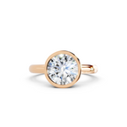 IGI 2.00ct Lab Grown Round Bezel Set Diamond Solitaire Engagement Ring Platinum or 18ct Gold