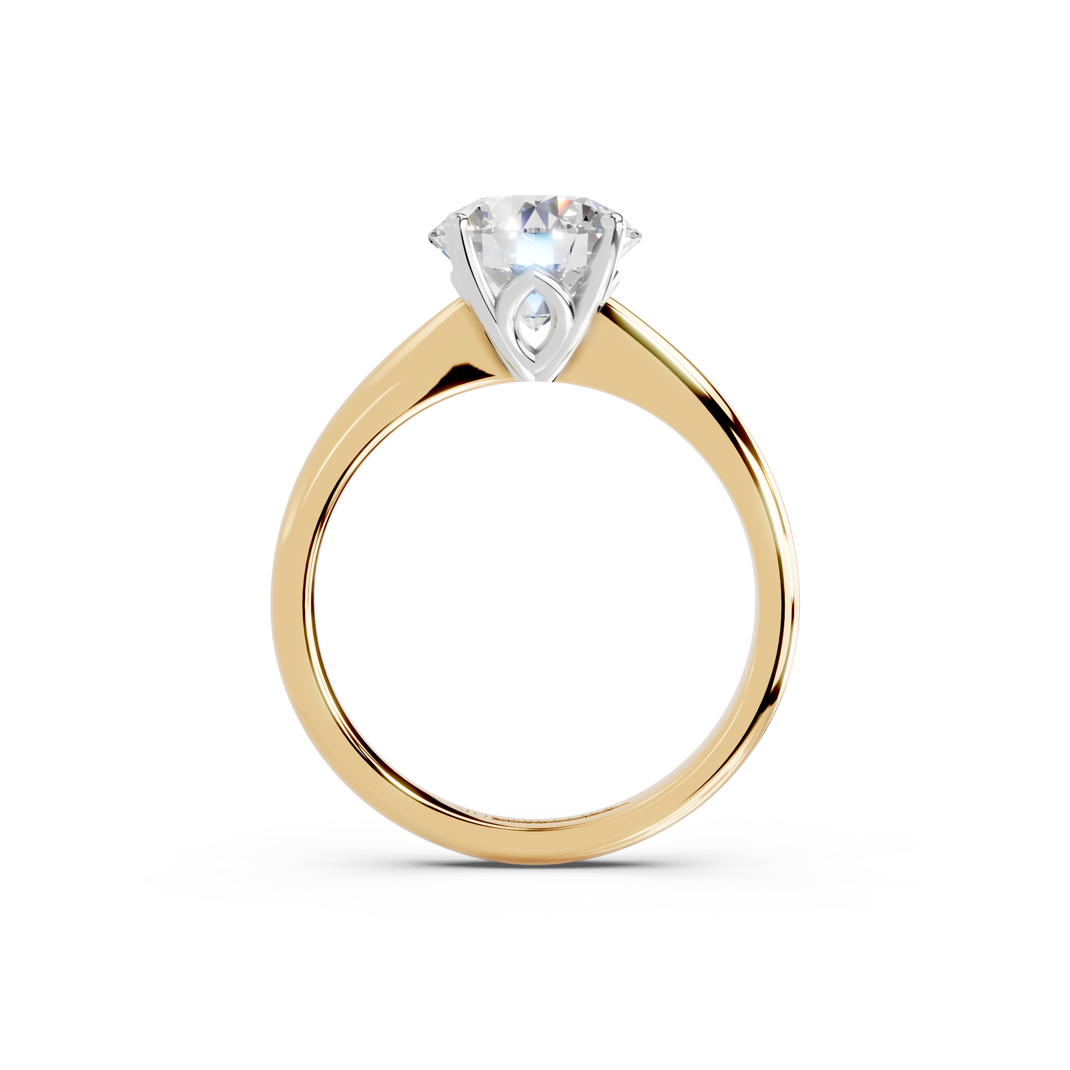 IGI 2.00ct Lab Grown Diamond Solitaire Engagement Ring - The Montpellier Tulip