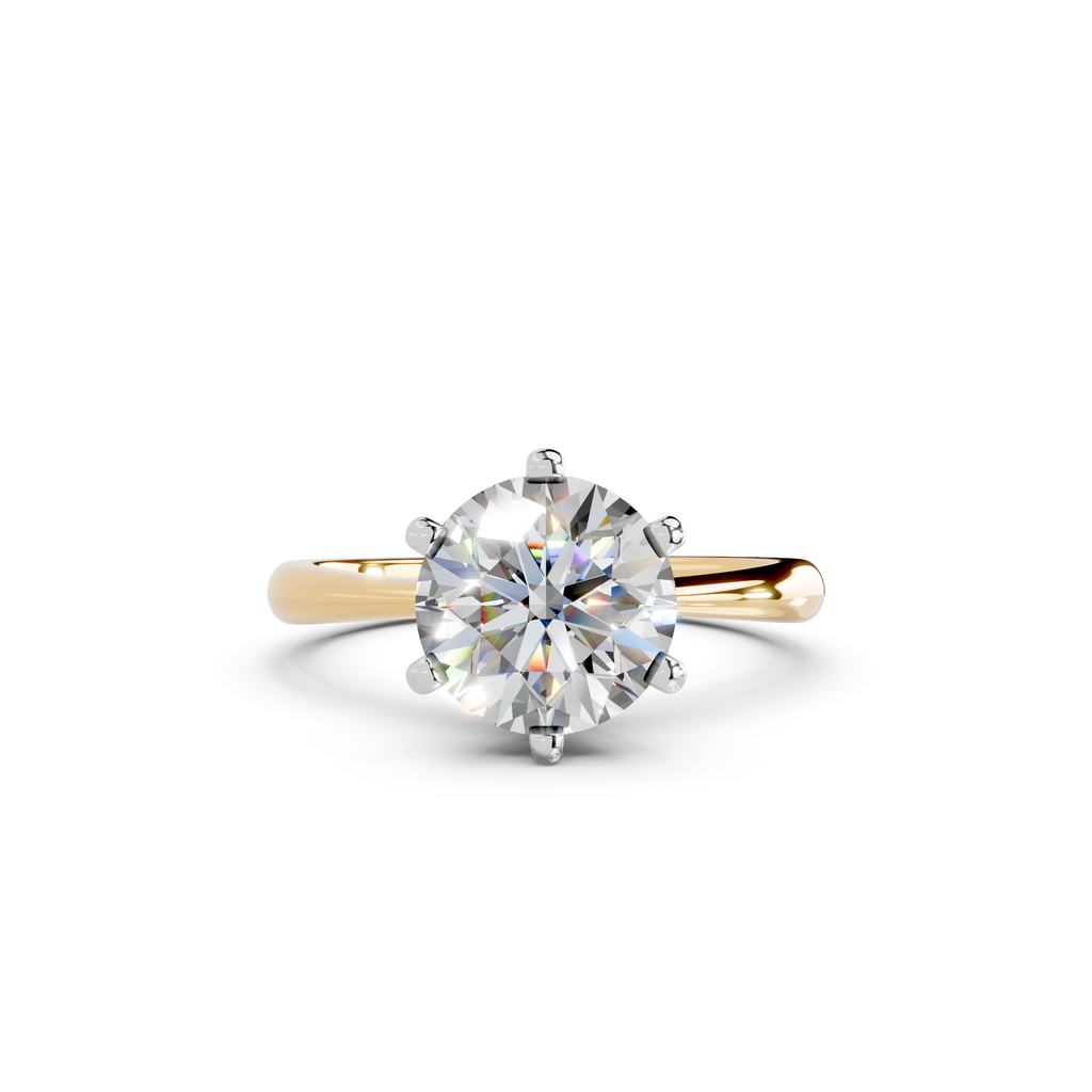 IGI 2.00ct Lab Grown Diamond Solitaire Engagement Ring - The Montpellier Classic 6 Claw