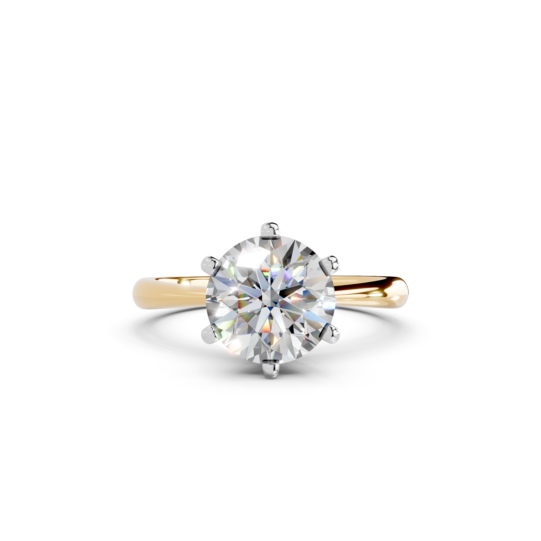 IGI 2.00ct Lab Grown Diamond Solitaire Engagement Ring - The Montpellier Classic 6 Claw