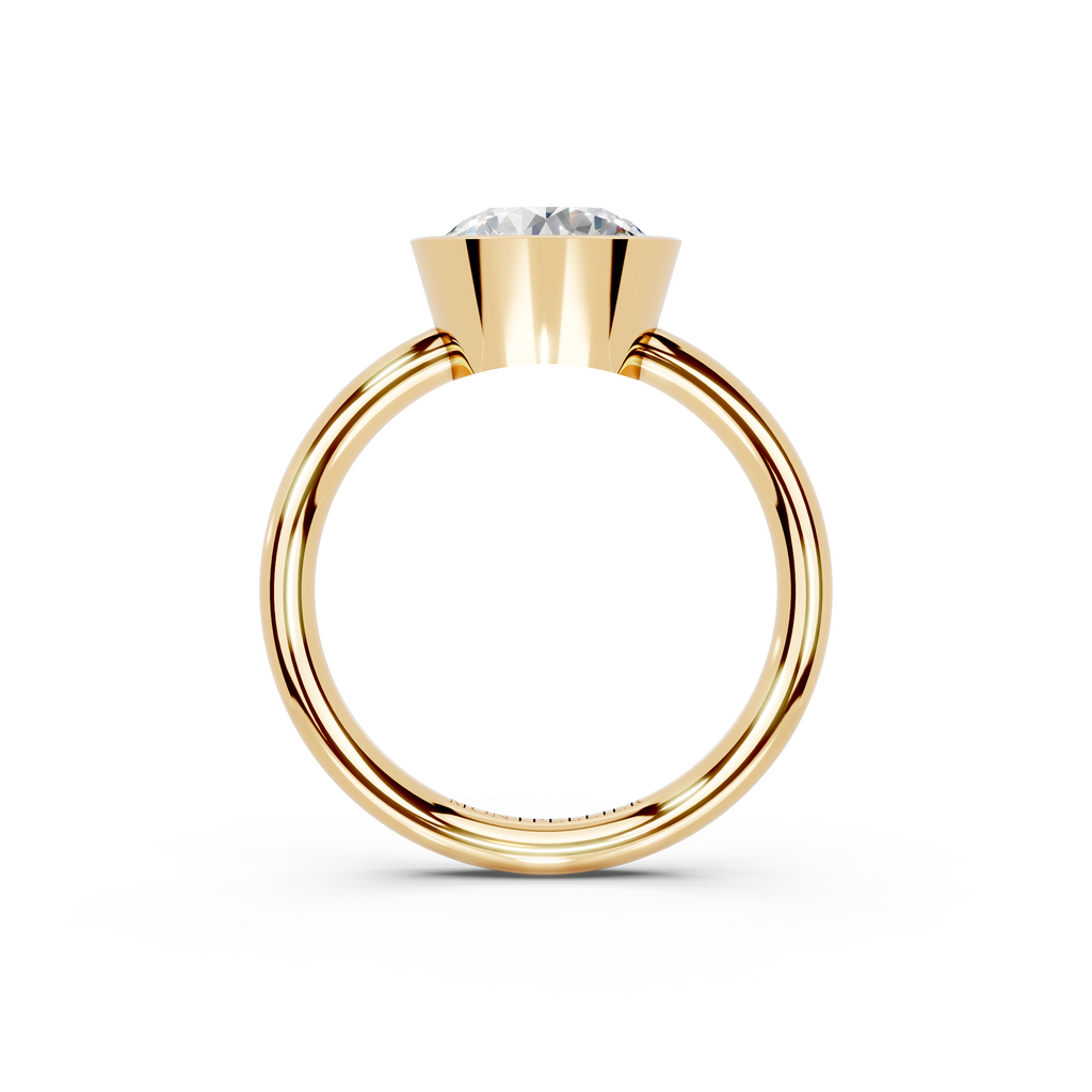 IGI 2.00ct Lab Grown Round Bezel Set Diamond Solitaire Engagement Ring Platinum or 18ct Gold