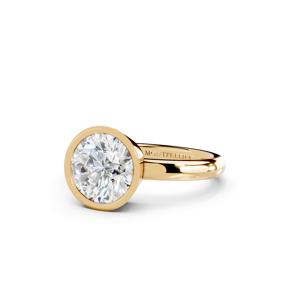IGI 2.00ct Lab Grown Round Bezel Set Diamond Solitaire Engagement Ring Platinum or 18ct Gold