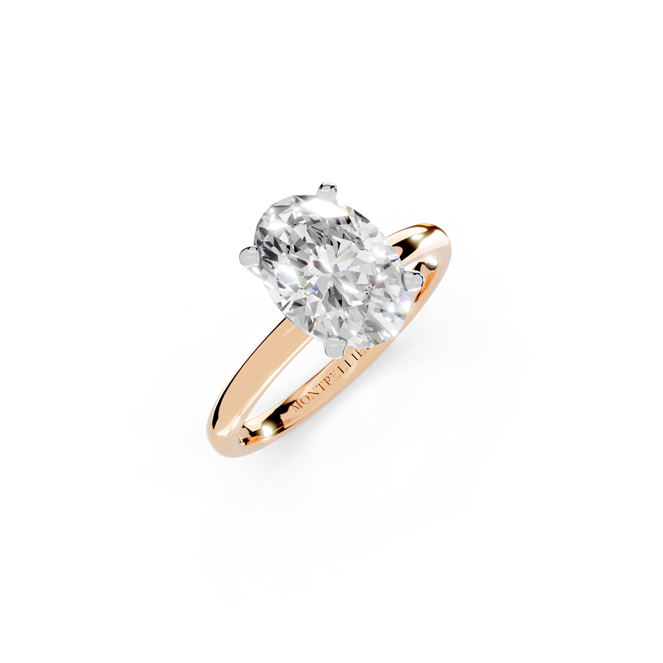IGI 2.00ct Lab Grown Oval Diamond Solitaire Engagement Ring Platinum or 18ct Gold - The Montpellier Classic Oval