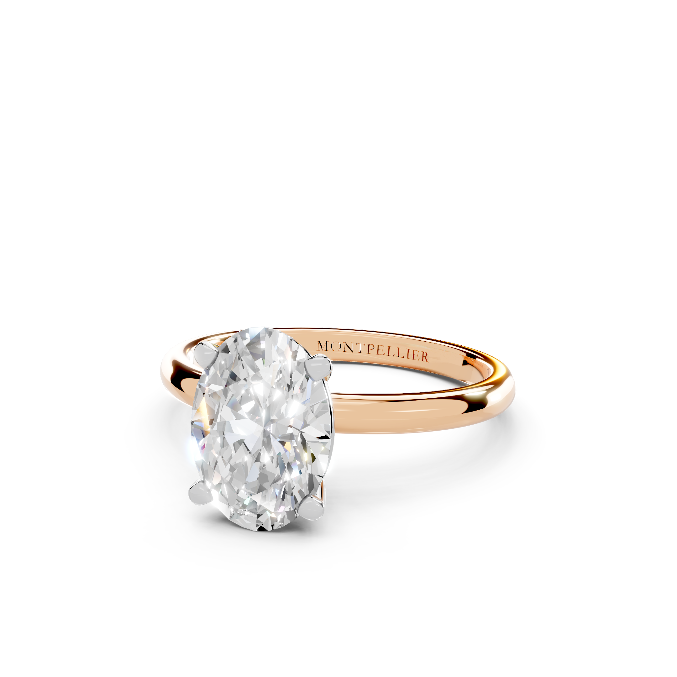 IGI 2.00ct Lab Grown Oval Diamond Solitaire Engagement Ring Platinum or 18ct Gold - The Montpellier Classic Oval