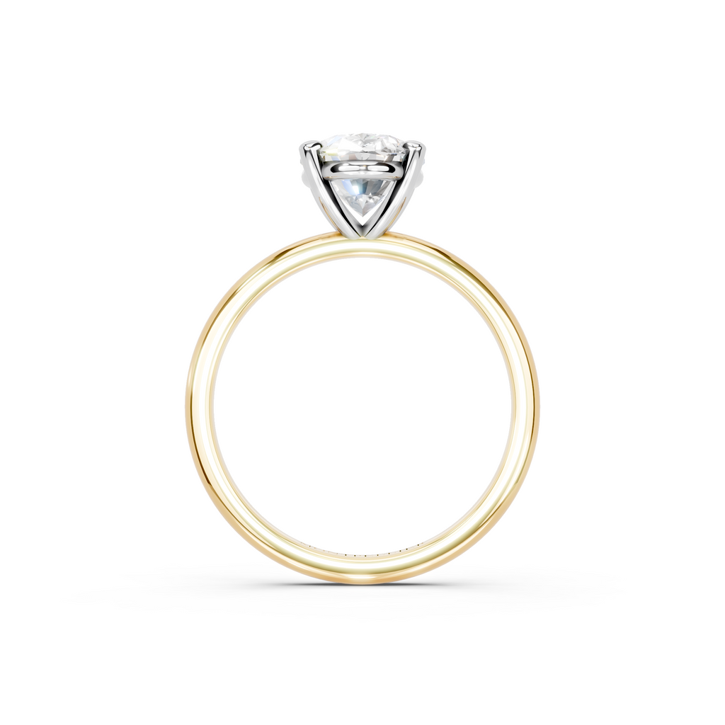 IGI 2.00ct Lab Grown Oval Diamond Solitaire Engagement Ring Platinum or 18ct Gold - The Montpellier Classic Oval