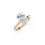 IGI 2.00ct Lab Grown Oval Diamond Solitaire Engagement Ring Platinum or 18ct Gold - The Montpellier Classic Oval