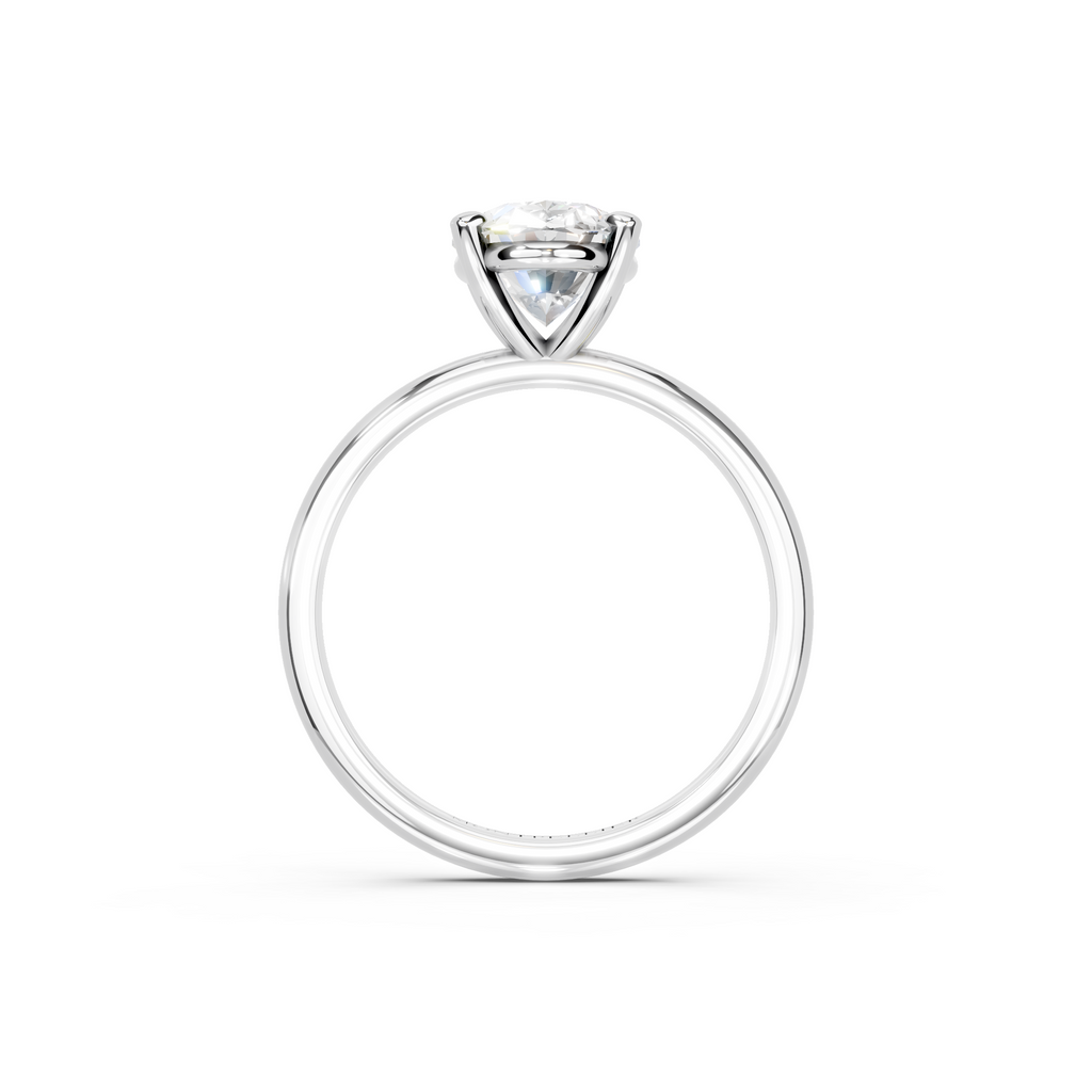 IGI 2.00ct Lab Grown Oval Diamond Solitaire Engagement Ring Platinum or 18ct Gold - The Montpellier Classic Oval