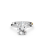 IGI 2.00ct Lab Grown Oval Diamond Solitaire Engagement Ring Platinum or 18ct Gold - The Montpellier Classic Oval