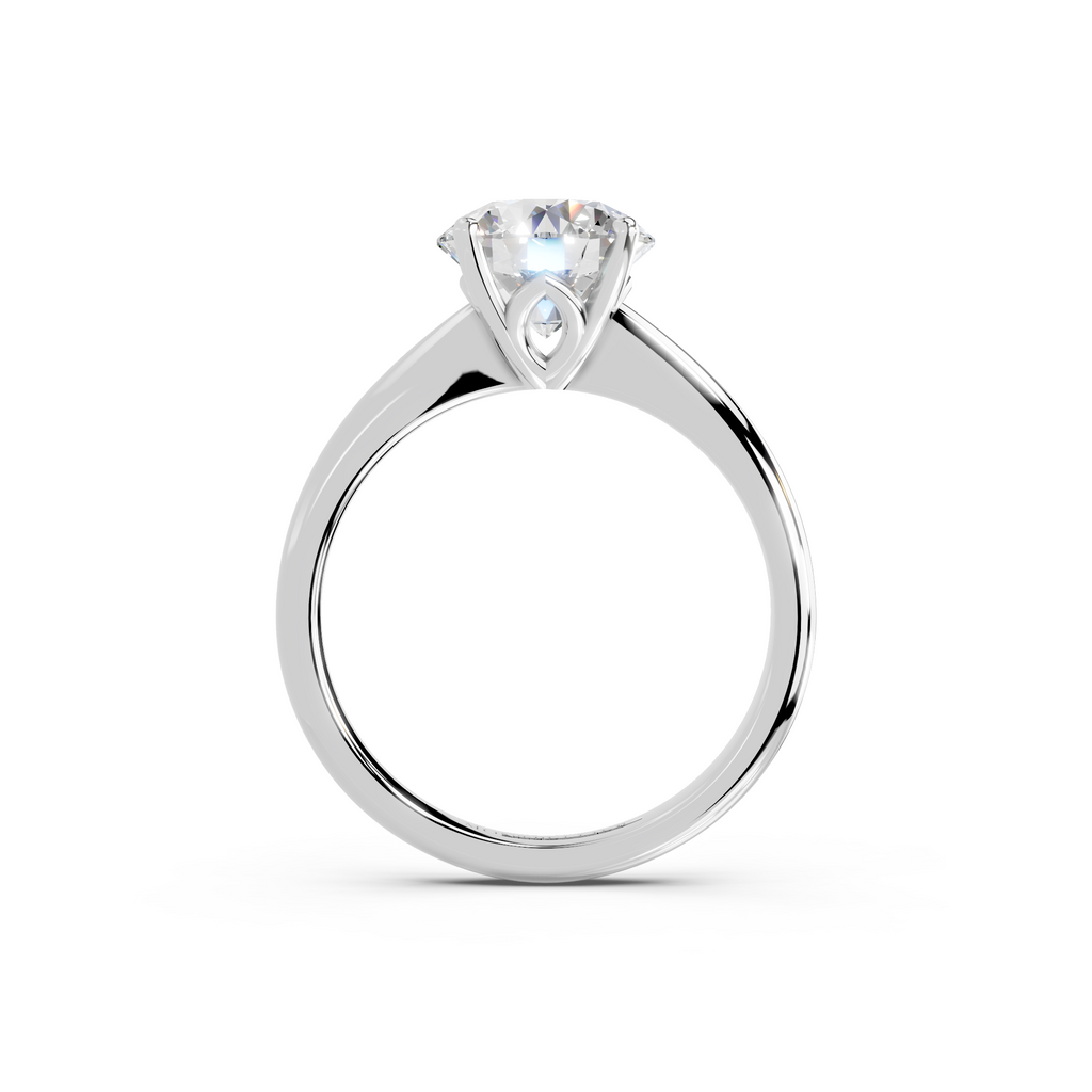 IGI 2.00ct Lab Grown Diamond Solitaire Engagement Ring - The Montpellier Tulip