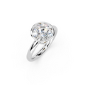 IGI 2.00ct Lab Grown Round Bezel Set Diamond Solitaire Engagement Ring Platinum or 18ct Gold
