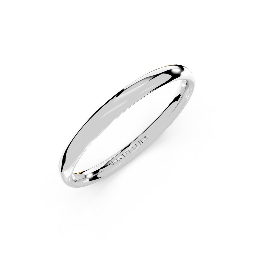 2.0mm Montpellier Fibonacci Wedding Band Platinum or 18ct Gold