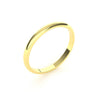 2mm 18ct Yellow Gold D Shape Wedding Ring Light Weight
