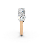 3.50ct Lab Grown 5 Stone Round Diamond Ring Platinum or 18ct Gold - The Montpellier Classic 5 Stone Ring