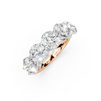 3.50ct Lab Grown 5 Stone Round Diamond Ring Platinum or 18ct Gold - The Montpellier Classic 5 Stone Ring