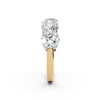 3.50ct Lab Grown 5 Stone Round Diamond Ring Platinum or 18ct Gold - The Montpellier Classic 5 Stone Ring