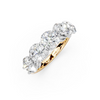 3.50ct Lab Grown 5 Stone Round Diamond Ring Platinum or 18ct Gold - The Montpellier Classic 5 Stone Ring
