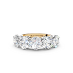 3.50ct Lab Grown 5 Stone Round Diamond Ring Platinum or 18ct Gold - The Montpellier Classic 5 Stone Ring