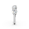 3.50ct Lab Grown 5 Stone Round Diamond Ring Platinum or 18ct Gold - The Montpellier Classic 5 Stone Ring