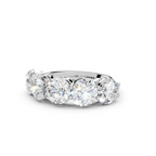 3.50ct Lab Grown 5 Stone Round Diamond Ring Platinum or 18ct Gold - The Montpellier Classic 5 Stone Ring
