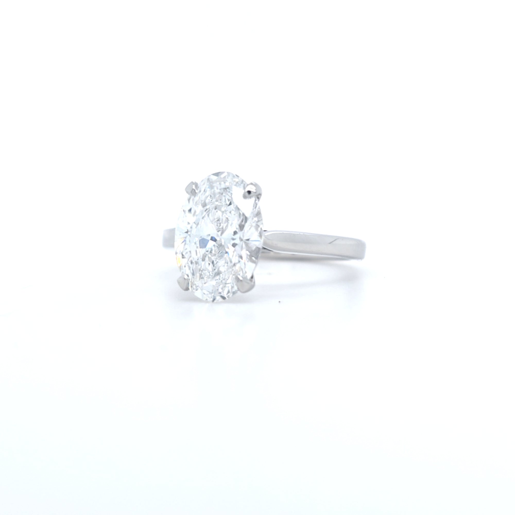 3ct Oval Lab Diamond Ring