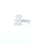 3ct Oval Lab Diamond Ring