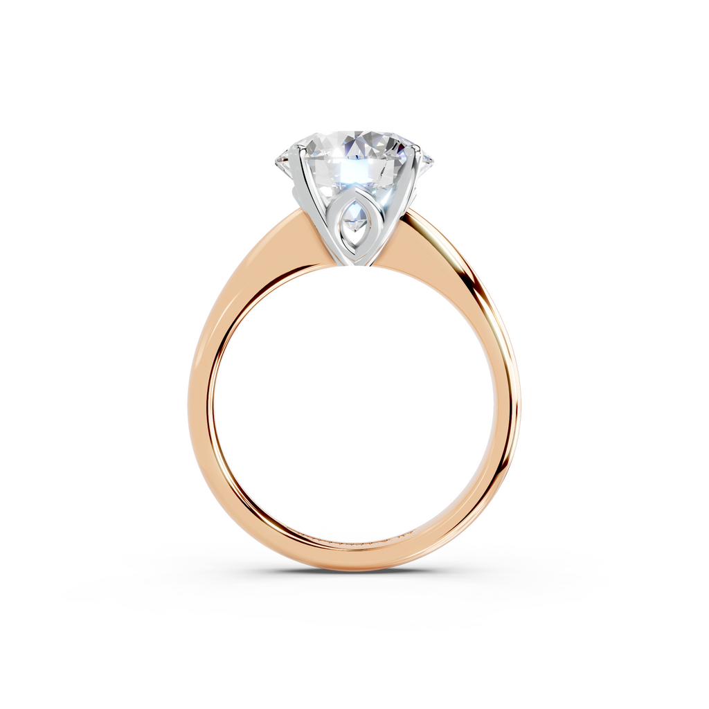 IGI 3.00ct Lab Grown Diamond Solitaire Engagement Ring - The Montpellier Tulip