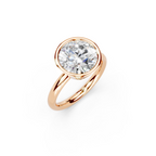 IGI 3.00ct Lab Grown Round Bezel Set Diamond Solitaire Engagement Ring Platinum or 18ct Gold