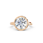 IGI 3.00ct Lab Grown Round Bezel Set Diamond Solitaire Engagement Ring Platinum or 18ct Gold