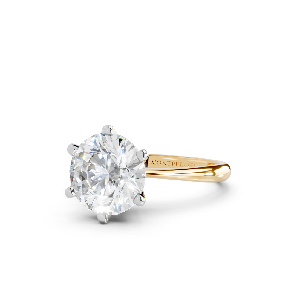 IGI 3.00ct Lab Grown Diamond Solitaire Engagement Ring - The Montpellier Classic 6 Claw