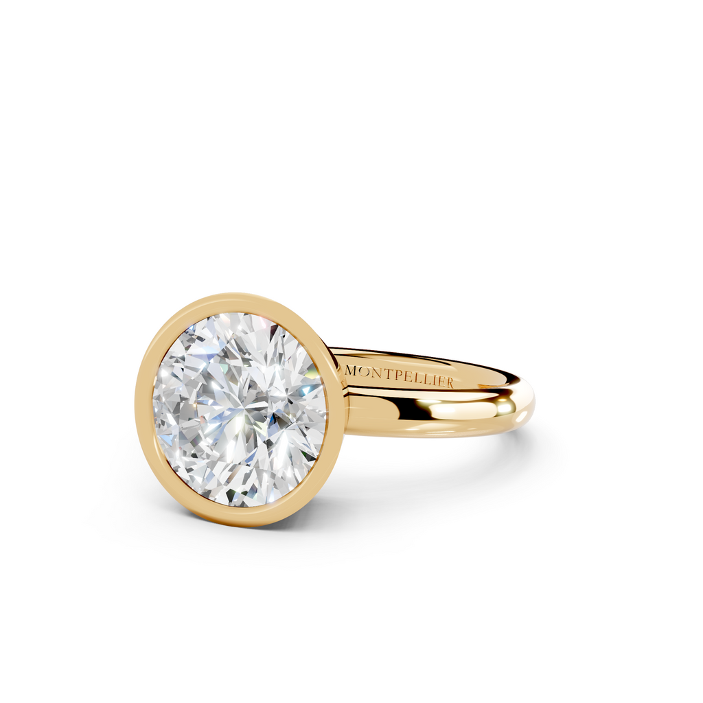 IGI 3.00ct Lab Grown Round Bezel Set Diamond Solitaire Engagement Ring Platinum or 18ct Gold