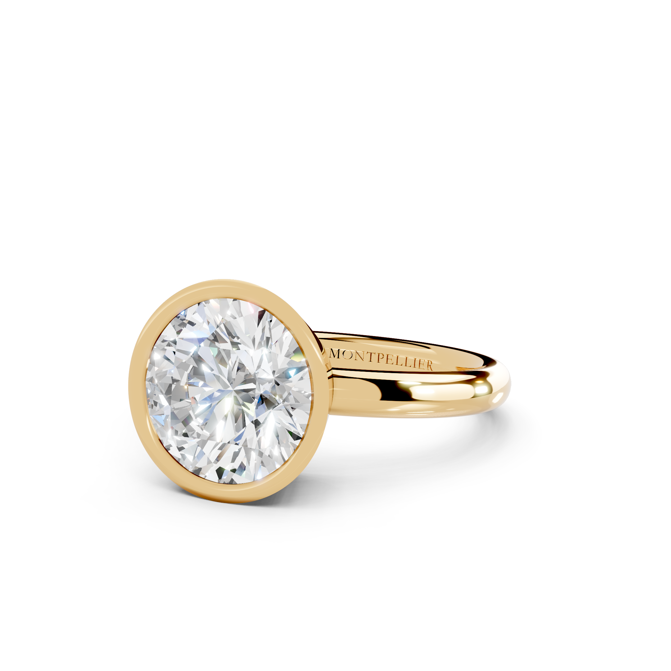 IGI 3.00ct Lab Grown Round Bezel Set Diamond Solitaire Engagement Ring Platinum or 18ct Gold