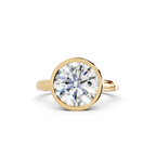 IGI 3.00ct Lab Grown Round Bezel Set Diamond Solitaire Engagement Ring Platinum or 18ct Gold