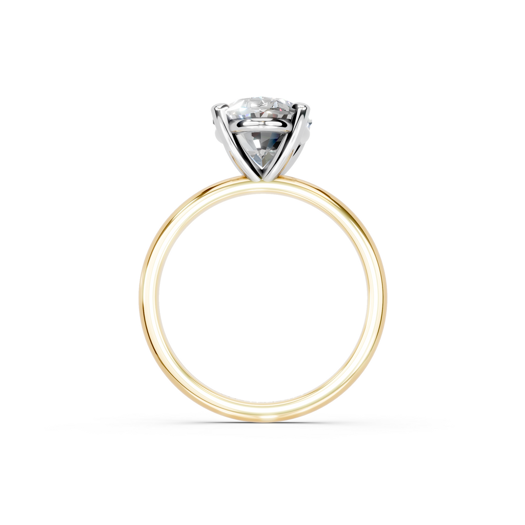 IGI 3.00ct Lab Grown Oval Diamond Solitaire Engagement Ring Platinum or 18ct Gold - The Montpellier Classic Oval