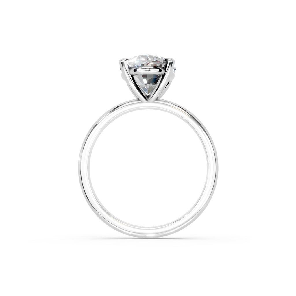 IGI 3.00ct Lab Grown Oval Diamond Solitaire Engagement Ring Platinum or 18ct Gold - The Montpellier Classic Oval