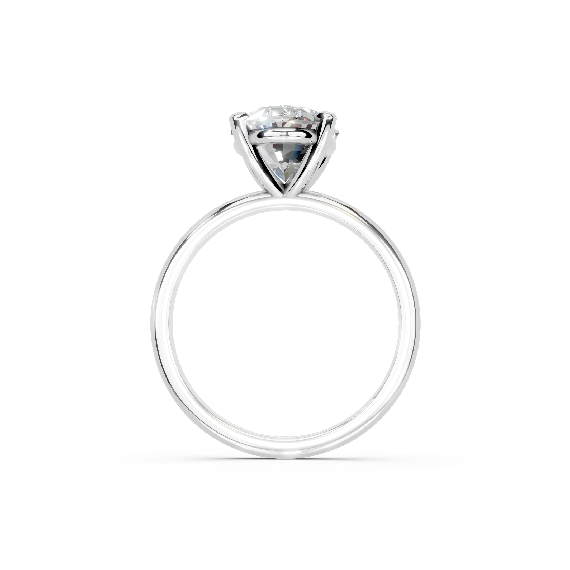 IGI 3.00ct Lab Grown Oval Diamond Solitaire Engagement Ring Platinum or 18ct Gold - The Montpellier Classic Oval