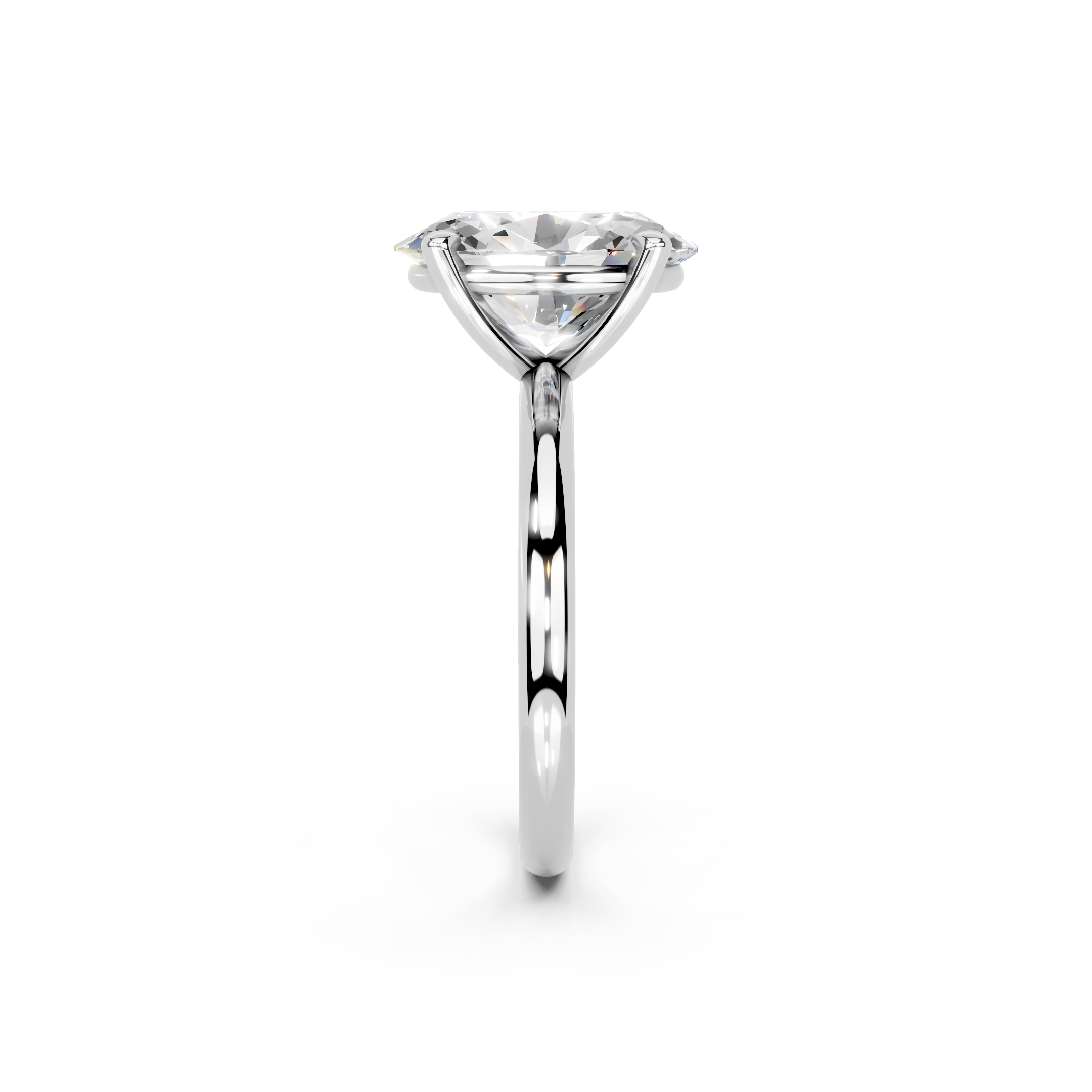 IGI 3.00ct Lab Grown Oval Diamond Solitaire Engagement Ring Platinum or 18ct Gold - The Montpellier Classic Oval